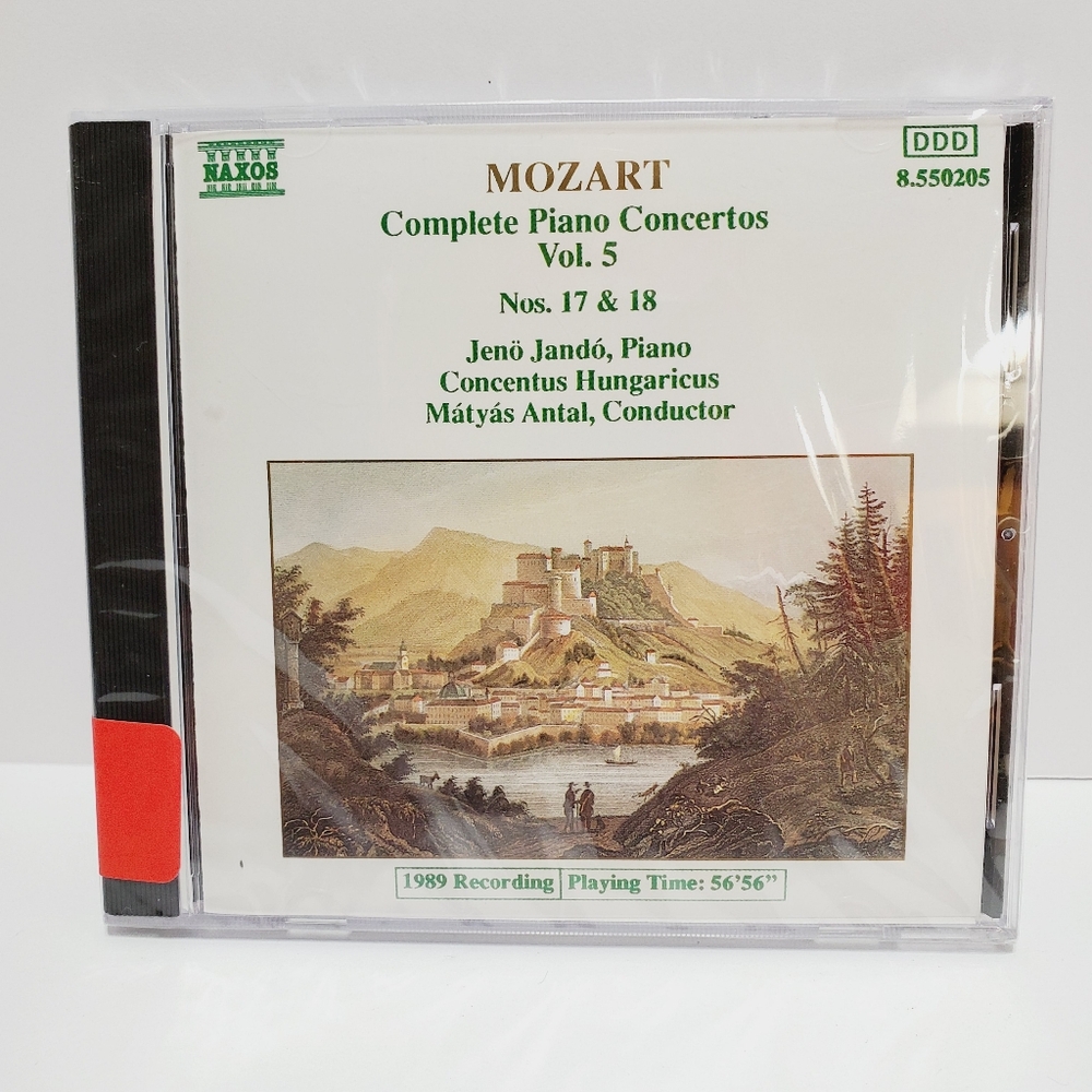 CD Mozart Complete Piano Concerto Volume 5 1989 MVD Music NEW and Unopened